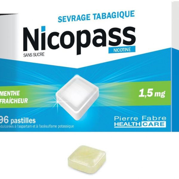 Nicopass 1,5mg S/s Menthe Past