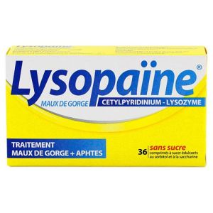 Lysopaine Cpr A Sucer Sans sucre 18x2