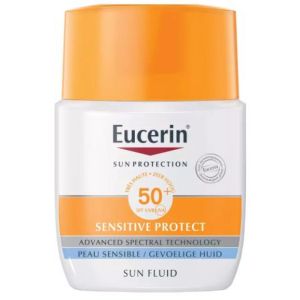Eucerin fluide solaire visage SPF 50+ matifiant peaux normales à mixtes