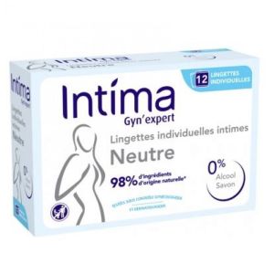 Intima Gynexpert Lingettes individuelles Neutres boite de 12