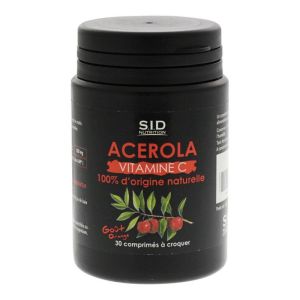 Acerola Sidn Vitamine C Naturelle Comprimés à Croquer