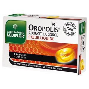 Oropolis Coeur Liquide Pastilles sans sucre 16