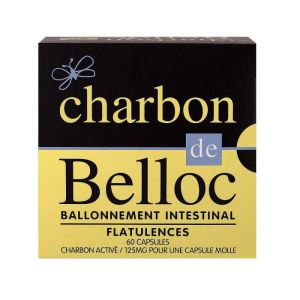 Charbon De Belloc 125mg Caps 60