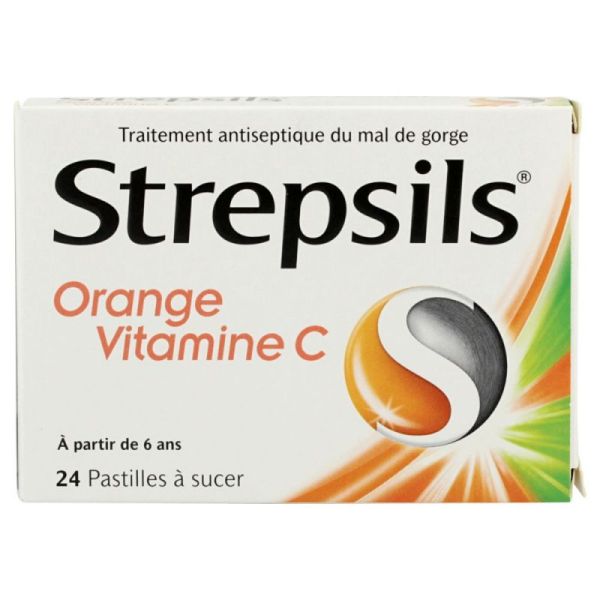 Strepsils Orange Vit C Past 24
