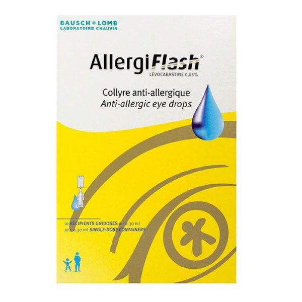 Allergiflash 0,05% Collyre anti-allergique 10 Unidoses 0.30 ml