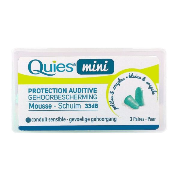 Quies Mini Protection Auditive  Mousse 3 paires