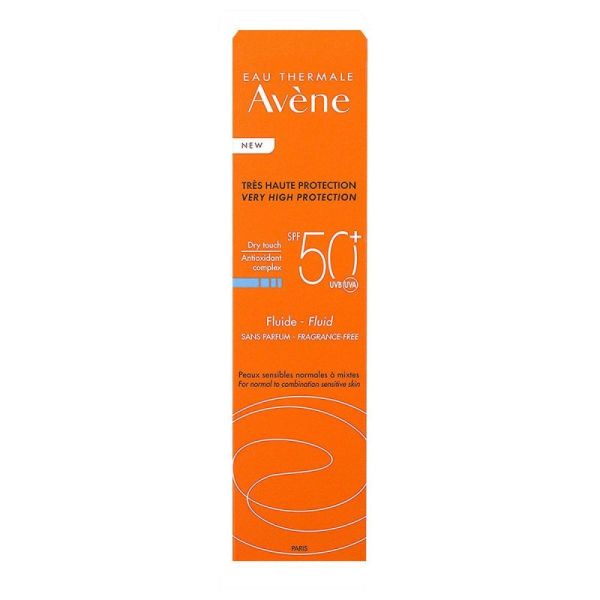Avene-solaire Fluide 50+ Sans parfum 50 ml