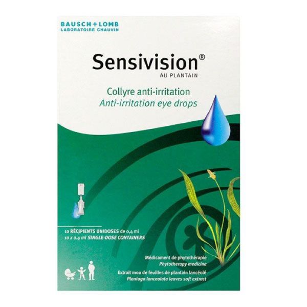 Sensivision Plantain Collyre anti-irritation 10 doses 0.4 ml