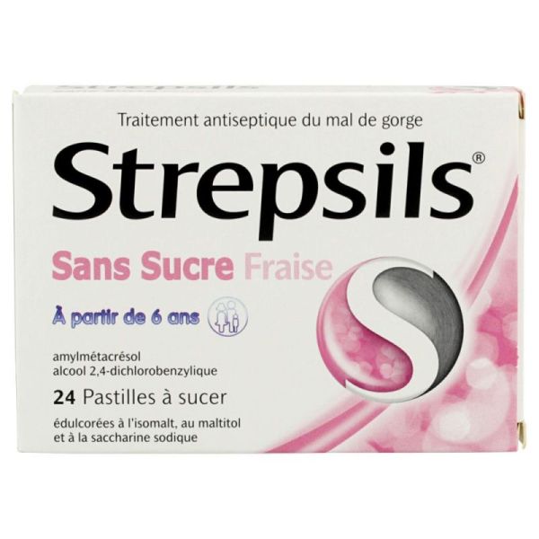 Strepsils Fraise S/s Past 24