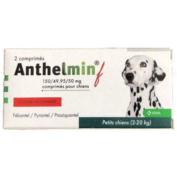Anthelmin Chien Krka vermifuge (2-20 kg) 2 comprimés