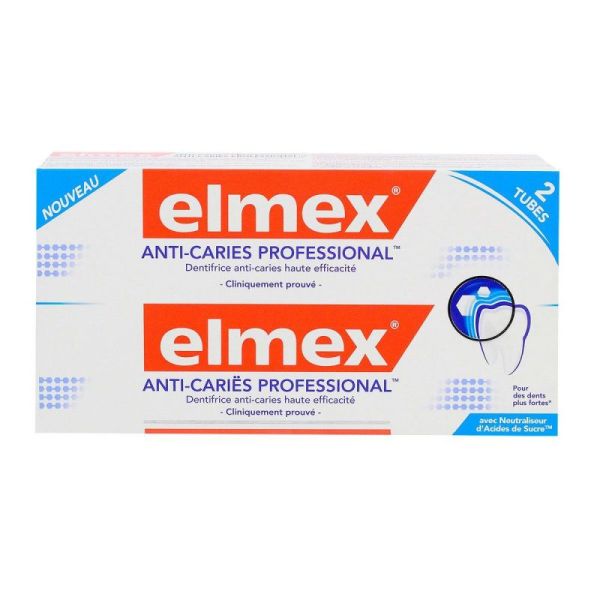 Elmex Dent A/carie Pro 75ml X2