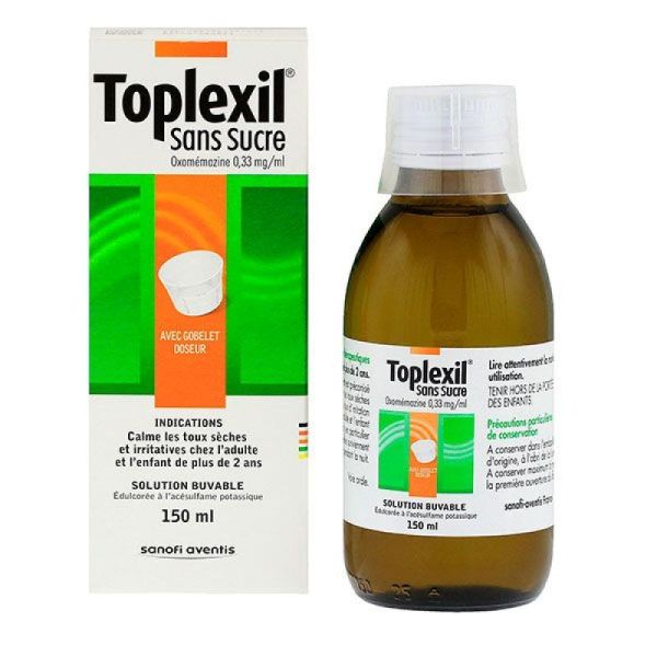 Toplexil 0,33mg/ml Sol Sans Sucre 150 ml